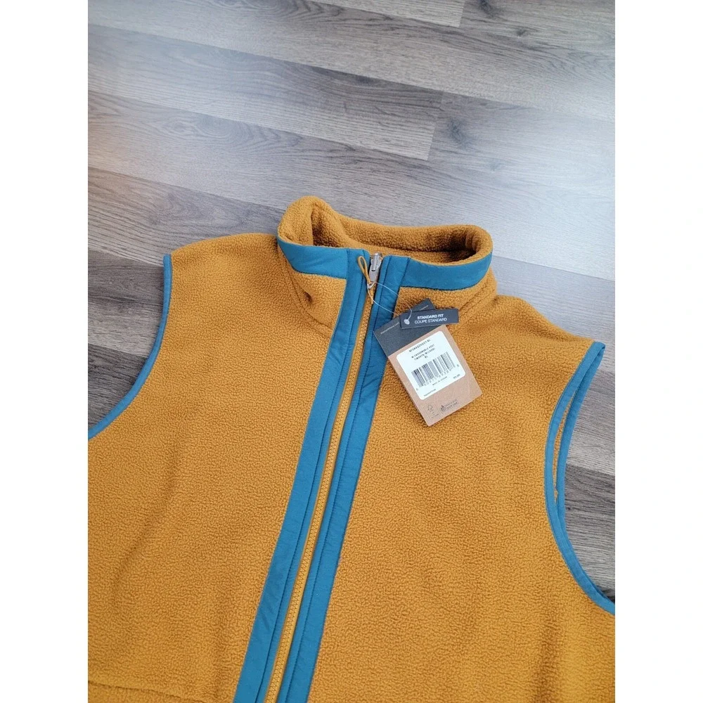 The North Face Vest Size XL Brown Timber Carbondale Fleece Full Zip Mens NWT $99